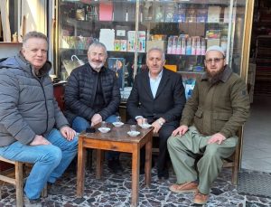 Sabah Çayında Esnaf ile buluştu