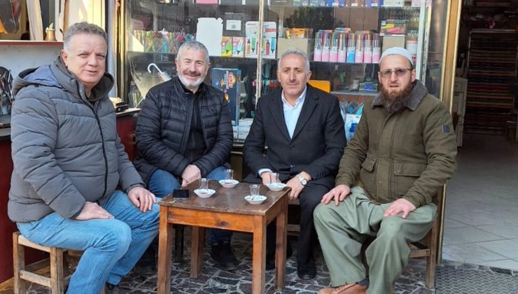 Sabah Çayında Esnaf ile buluştu