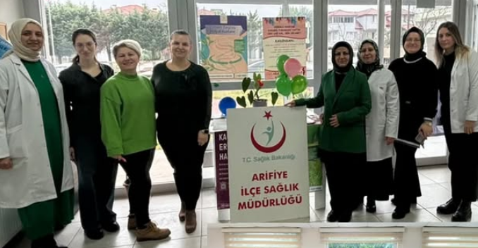 Serviks kanseri farkındalık ayı nedeniyle stand açıldı.