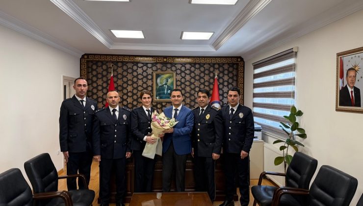 Polis Gününde Kaymakam PINAR’ı ziyaret ettiler