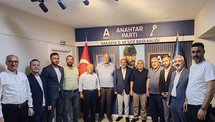 Anahtar Parti İl Başkanına Arifiye’den Hayırlı Olsun ziyareti