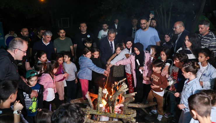 Babalar Günü’nde Macera Park’ta ‘Baba-Çocuk Kampı’ düzenlendi.