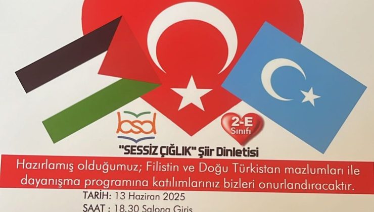 Bekir Sıtkı Durgun Öğrencilerinden ”Sessiz Çığlık”dinletisi