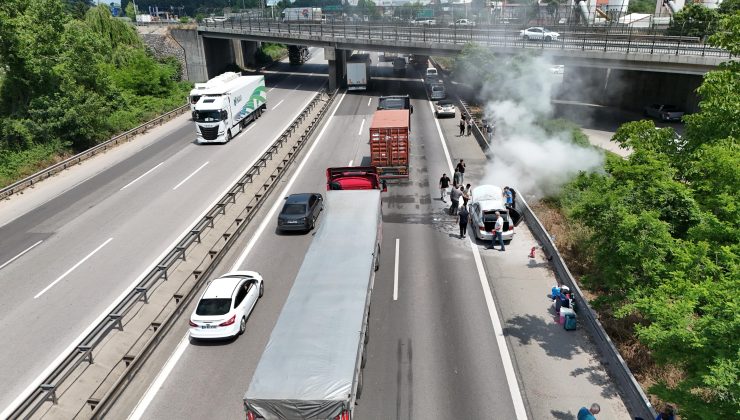 Otoyolda Araç Yangını!