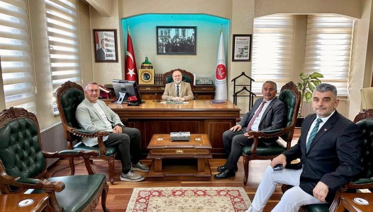 Birlikte İl Müftüsü Aşık’ı ziyaret ettiler