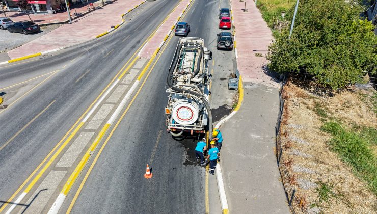 Yağmur yok ama  su hatları temizleniyor