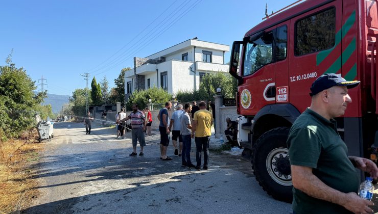 Arifiye’de otluk alanda yangın