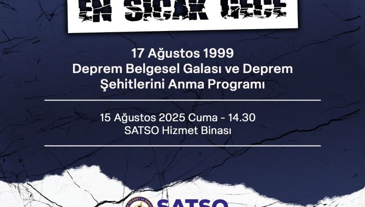 17 Ağustos Depremi Belgeselinin Galası gerçekleşiyor