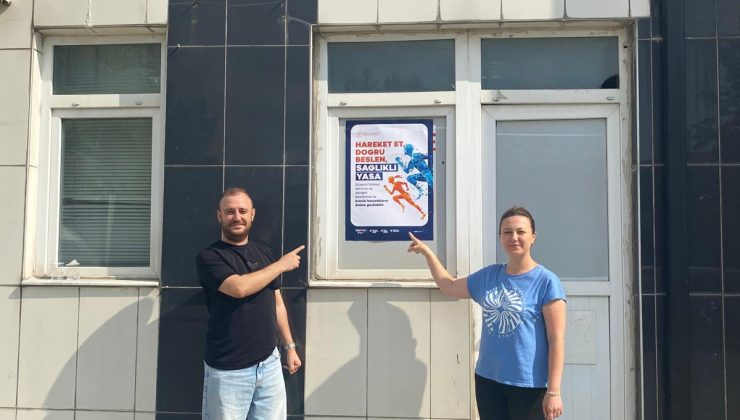 Halk Sağlığı Haftasında vatandaşı bilgilendirme afişleri asıldı