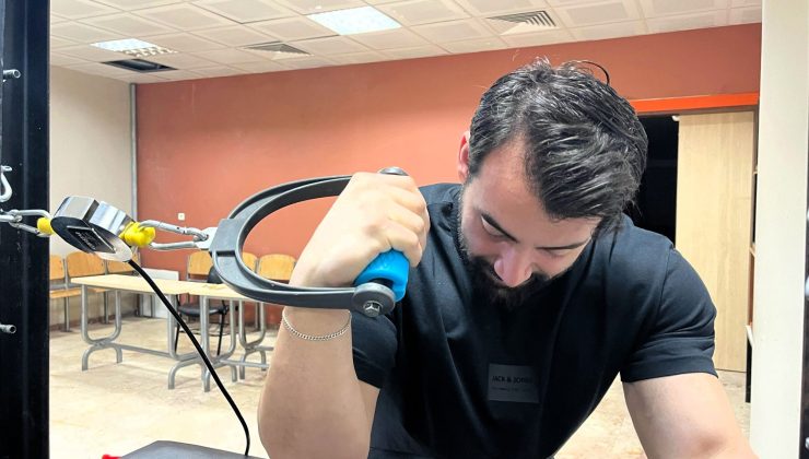Bilek güreşi için kuvvet ölçüm aracına patent