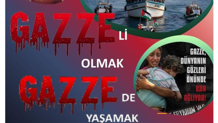 Arifiye’de Küresel Sumud Filosu’na destek buluşması