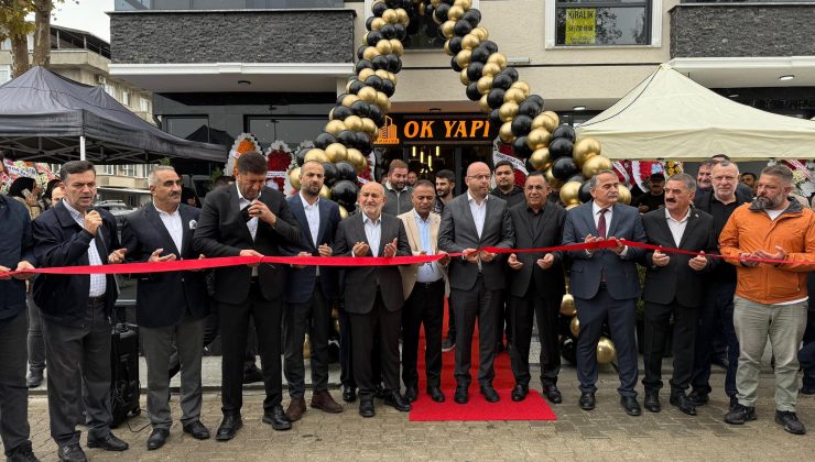 Ok Yapı’nın Arifiye ilçemizdeki yeni ofisi hizmete açıldı