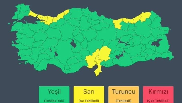 Meteoroloji çok kuvvetli sağanak yağış için uyardı