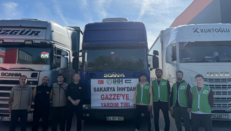 Sakarya’dan Gazze’ye Dört Tır Dolusu Yardım Yola Çıktı