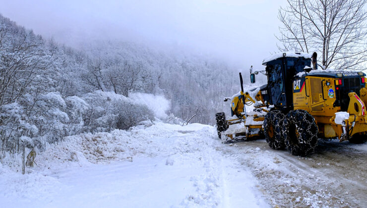 Büyükşehir’den 5 ilçede kar mesaisi