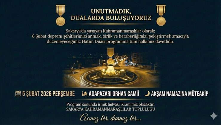 Deprem Şehitleri İçin Hatim Programı