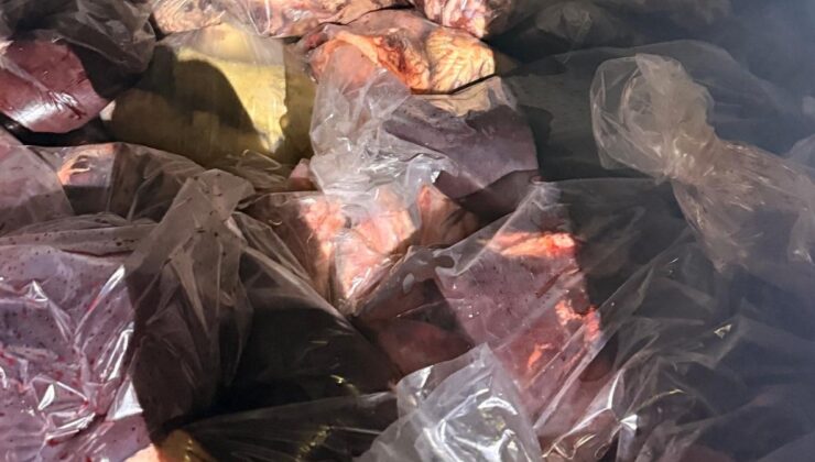 Arifiye’de gerçekleştirilen yol kontrolünde 3 ton kaçak et ele geçirildi