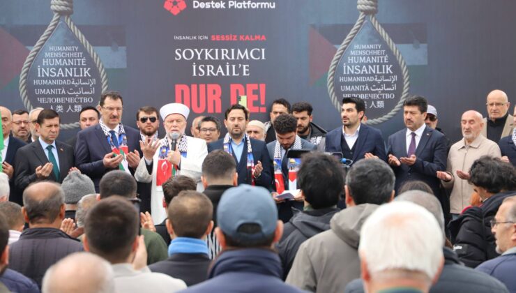 Sakarya’dan Filistin halkına destek mesajları