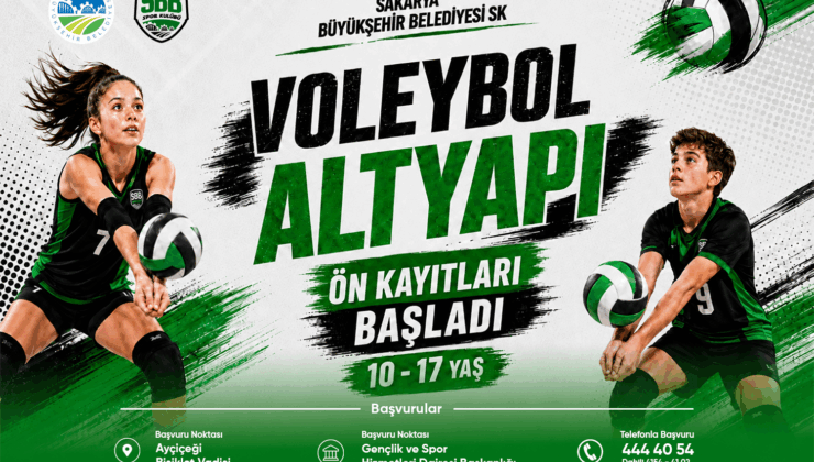 Büyükşehir Voleybol altyapısında yeni dönem kayıtları başladı
