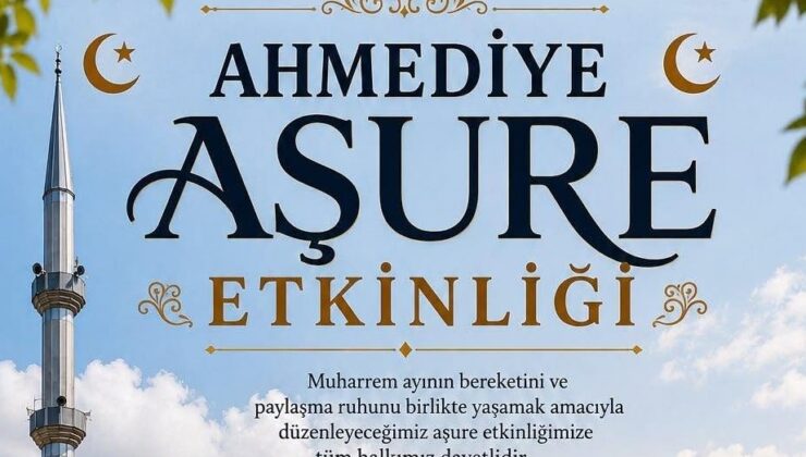 Ahmediye Mahallesinde Aşure etkinliği