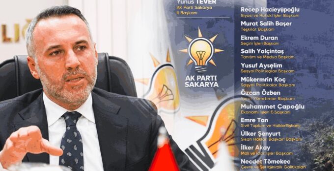 Ak Parti Sakarya’da birim başkanlıklarında görev değişiklikleri