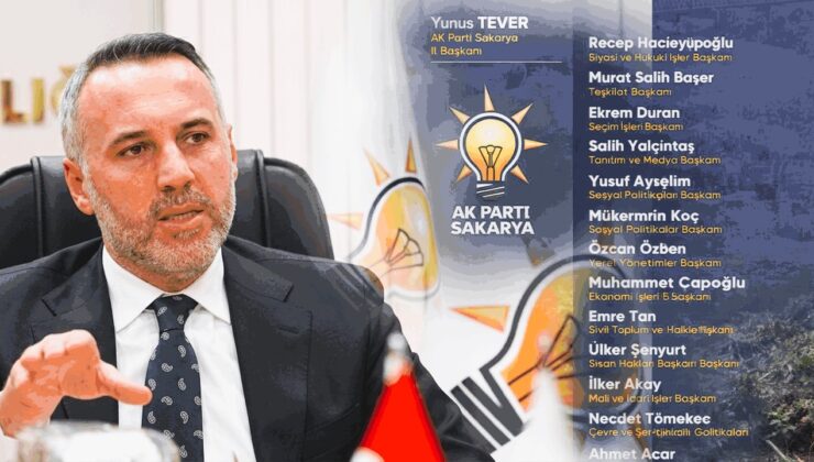 Ak Parti Sakarya’da birim başkanlıklarında görev değişiklikleri