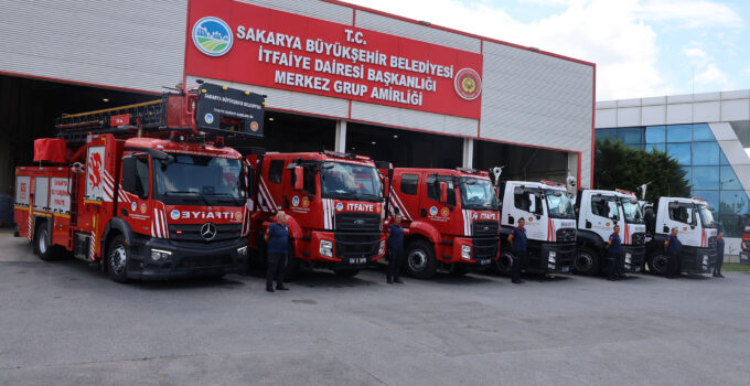 İtfaiye Teşkilatına güç katan 6 yeni araç…