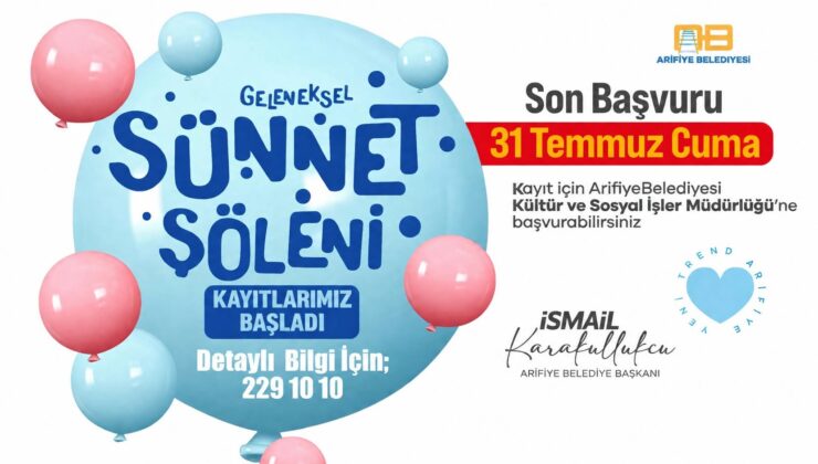 Sünnet Organizasyonu için başvuru süresi uzatıldı!