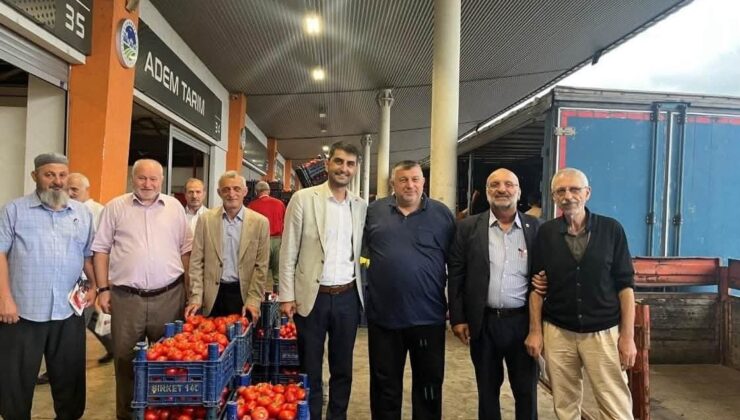 Saadet Partisinden Sebze Meyve Halinde saha çalışması