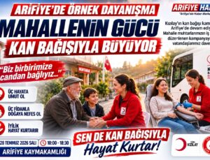 28 Temmuz Salı Günü Arifiye Kaymakamlığı Önünde Buluşuyoruz…