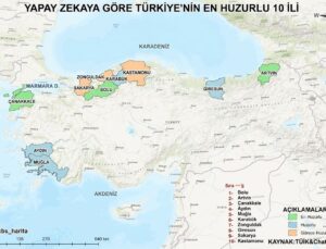 Yapay zeka Türkiye’nin en huzurlu şehirlerini açıkladı