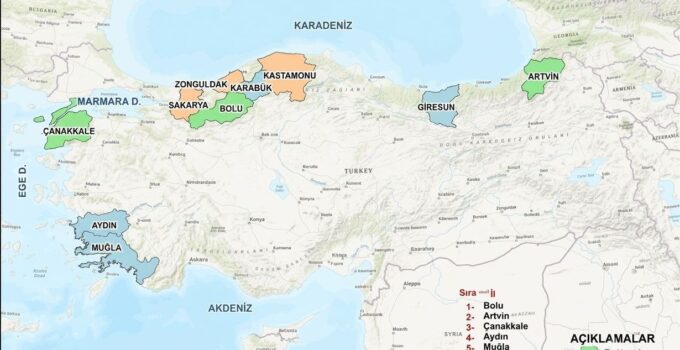 Yapay zeka Türkiye’nin en huzurlu şehirlerini açıkladı