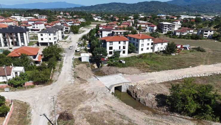 Yukarı Kirazca Bağlantı Yollarında Çalışmalar Sürüyor: 2 Yeni Köprü Yapılıyor