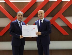 Prof. Dr. Hamza Al, Rektörlük Mazbatasını YÖK Başkanından Aldı