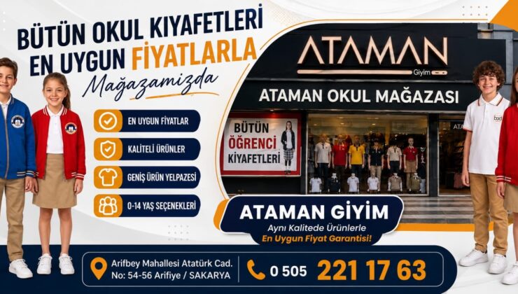 Ataman Giyim’den Okul Alışverişinde “En Uygun Fiyat” Garantisi!