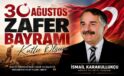 Başkan Karakullukçu’dan “30 Ağustos Zafer Bayramı” kutlama mesajı