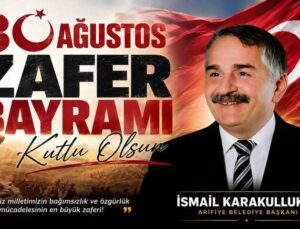 Başkan Karakullukçu’dan “30 Ağustos Zafer Bayramı” kutlama mesajı