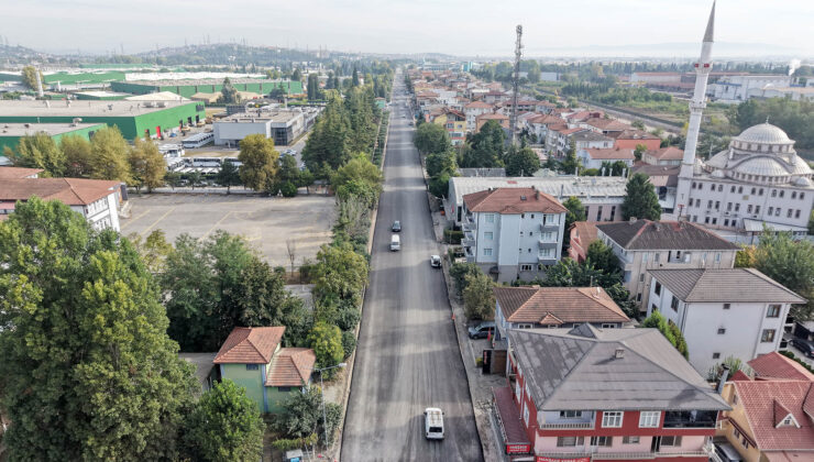 Geceden sabaha uzanan asfalt mesaisi sonrası Atatürk Caddesi’nde son durum…