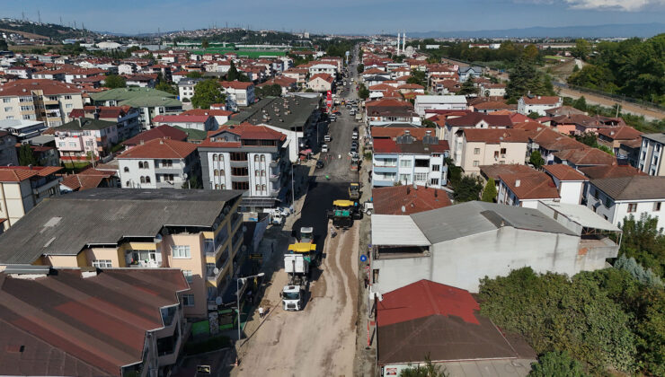 Arifiye Atatürk Caddesi’nin üstyapısında son aşama