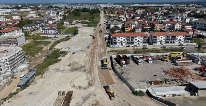 Hanlı-OSB arası duble yolda çalışmalar hızlandı