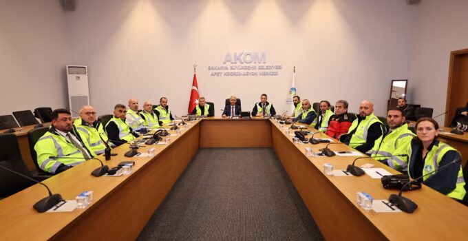 Büyükşehir sağanak için ‘Acil’ koduyla toplandı!