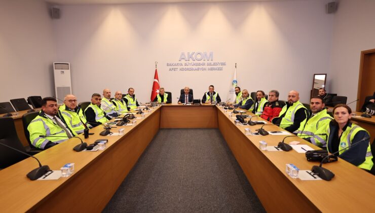 Büyükşehir sağanak için ‘Acil’ koduyla toplandı!
