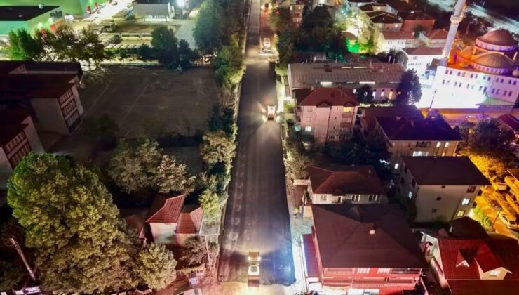 Büyükşehir Ekiplerinden Arifiye’de gece mesaisi!