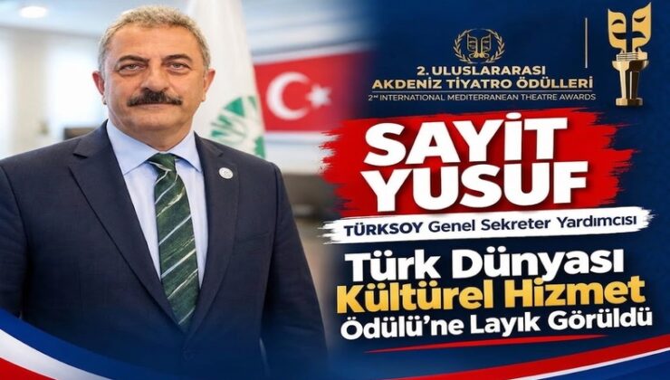Arifiye Mezunu Sayit Yusuf “Türk Dünyası Kültüre Hizmet Ödülü”ne layık görüldü.