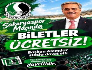 Sakaryaspor-Kütahyaspor FK karşılaşmasında biletler Başkan Yusuf Alemdar’dan…