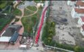 Arifiye’de 15 Temmuz Ruhuna Yakışır Anma: 100 Metrelik Türk Bayrağı İle Demokrasi Yürüyüşü