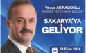 ANAHTAR PARTİ LİDERİ YAVUZ AĞIRALİOĞLU SAKARYA’YA GELİYOR