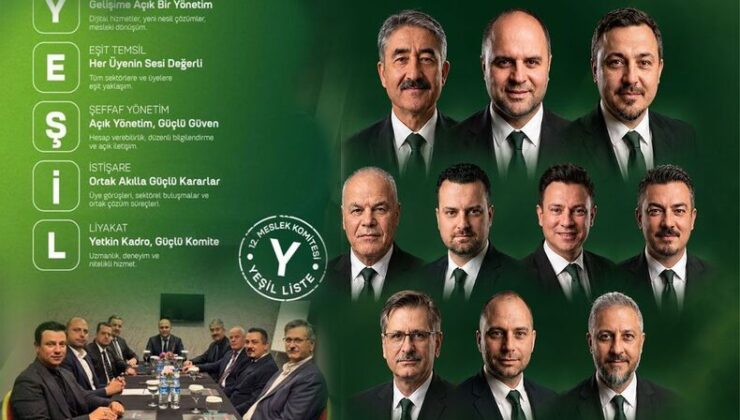 Nuri Tokyürek SATSO 12. Meslek Komitesi’nde Yeşil Liste’de…